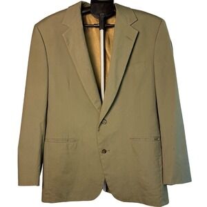 Brooks Brothers Mens Olive Green Two Button Blazer Sport Coat Made in USA 42R